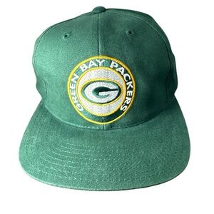 Vintage Green Bay Packers Hat NFL Football Annco Green Cap